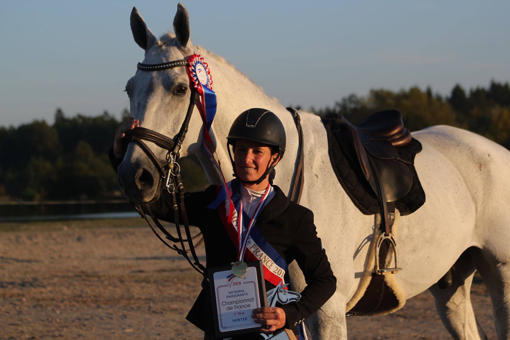 Gaëlle et Chup a chup championats de france hunter national des enseignants lamotte
