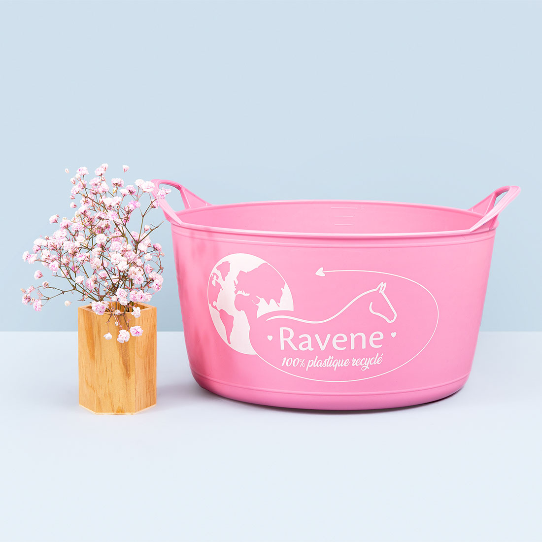 Produit SECCHIO RAVENE FLESSIBILE PLASTICA RICICLATA – ROSA gamme Materiale